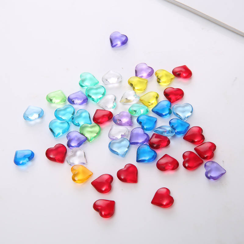 Board Game Verdant - 100PCS 10*4mm Hartvorm Acryl Transparante Pion