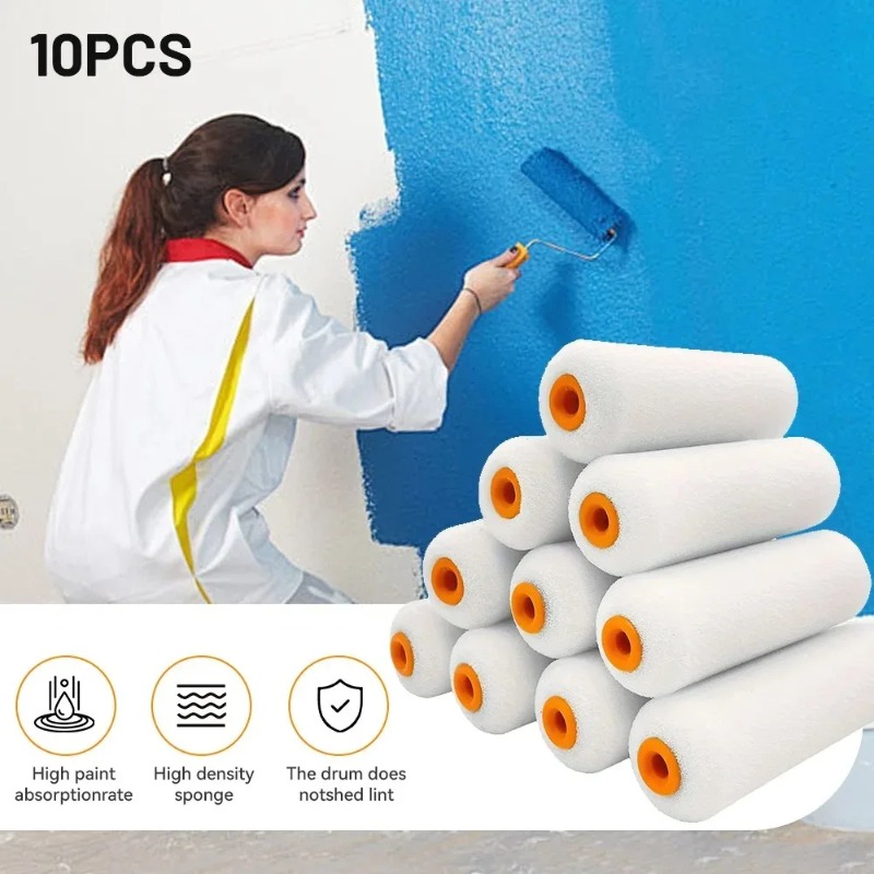 Miniature Painting Set - 10 STKS 100mm Mini Witte Duurzame