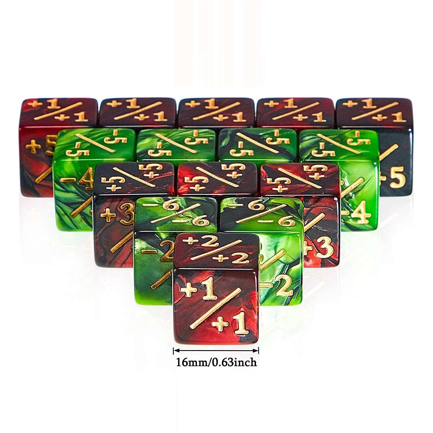 Game Token Counter - Nieuwe 10 Stuks 16mm 6-zijdige dobbelstenen