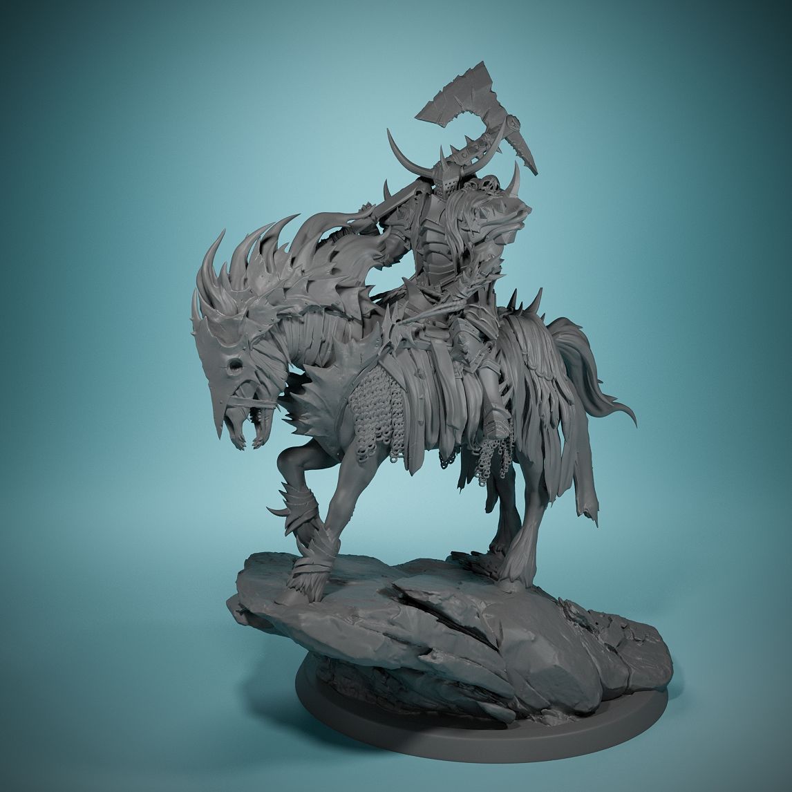 Board Game Design - 80mm Dark Night Death Horse Bordspel