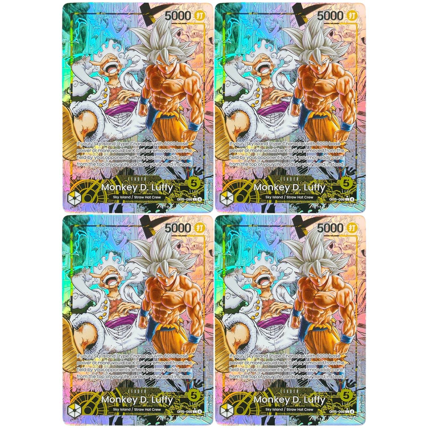 Board Game English - Zelfgemaakte Nika Luffy Fan-Art Full-Art Kaarten,