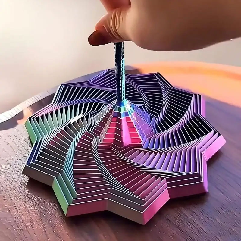 Board Game Design - 3D-printen Uitgebreid sensorisch fidget-stermodel Visuele illusie