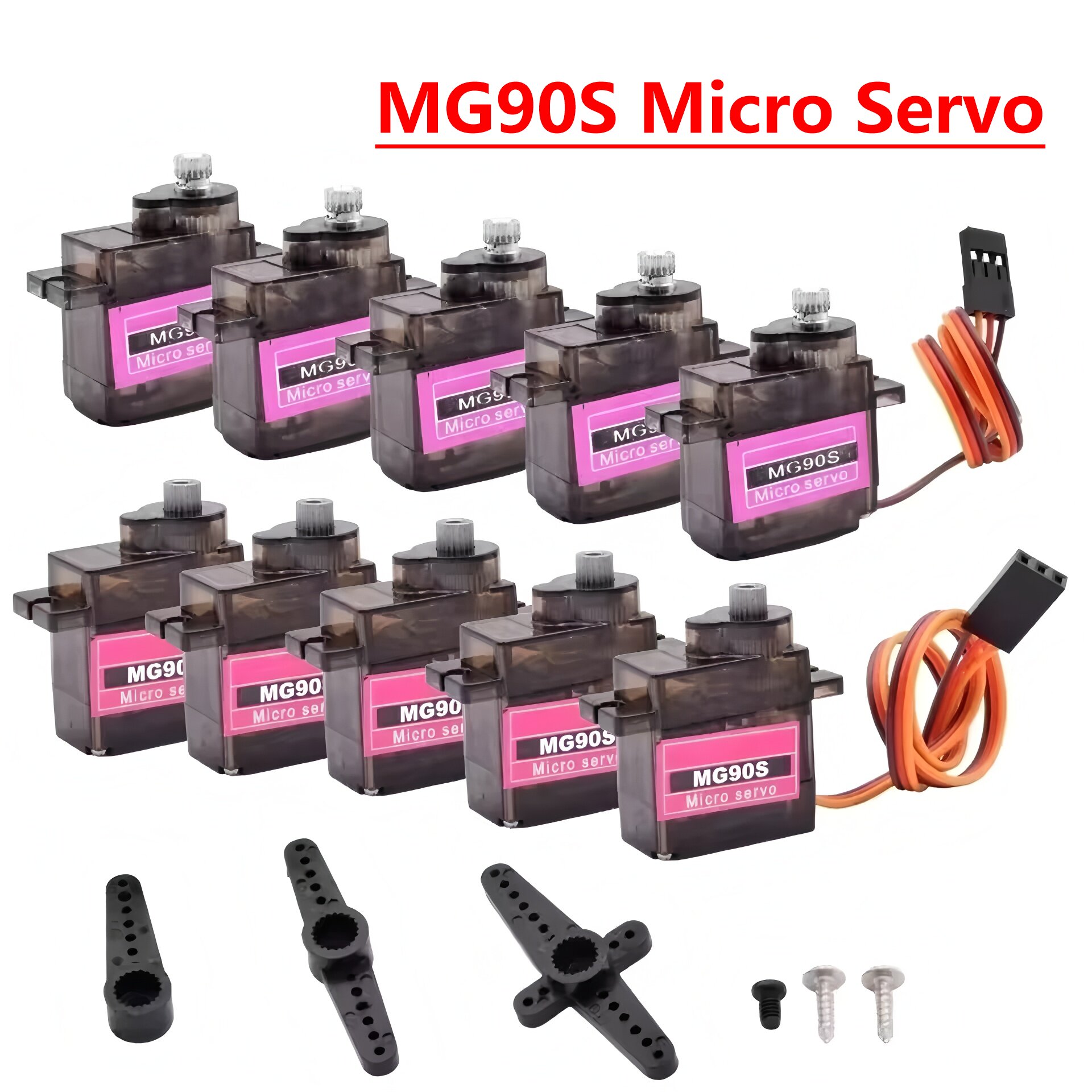 Cooperative Card Game - 4/5/10/20pcs MG90S Micro Servomotor Metal Gear