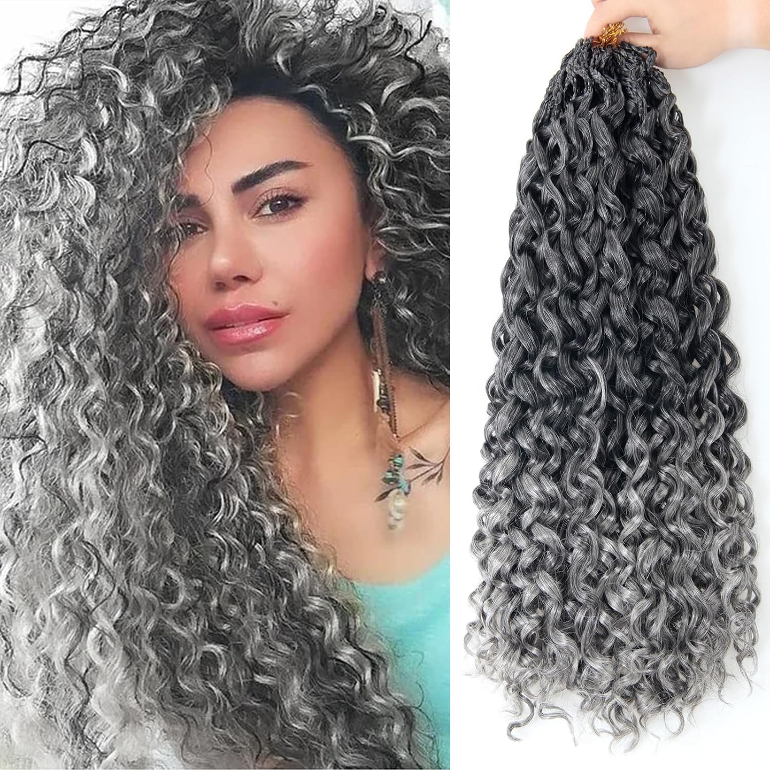 Board Game Yogi - Voorgevormd Boho Gogo Curl Crochet Haar