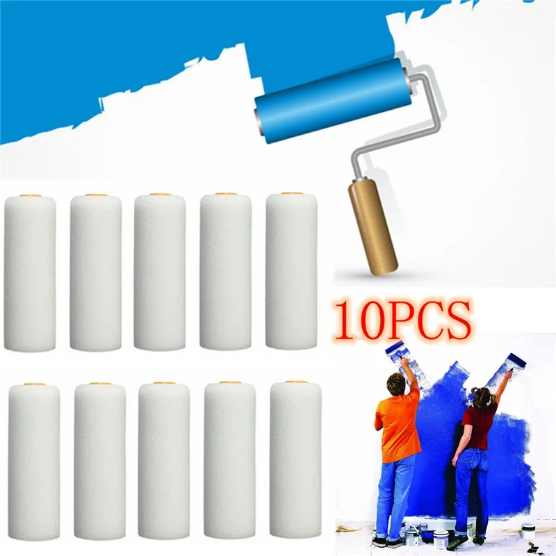 Miniature Painting Set - 10 Stuks 100Mm Mini Wit Duurzaam