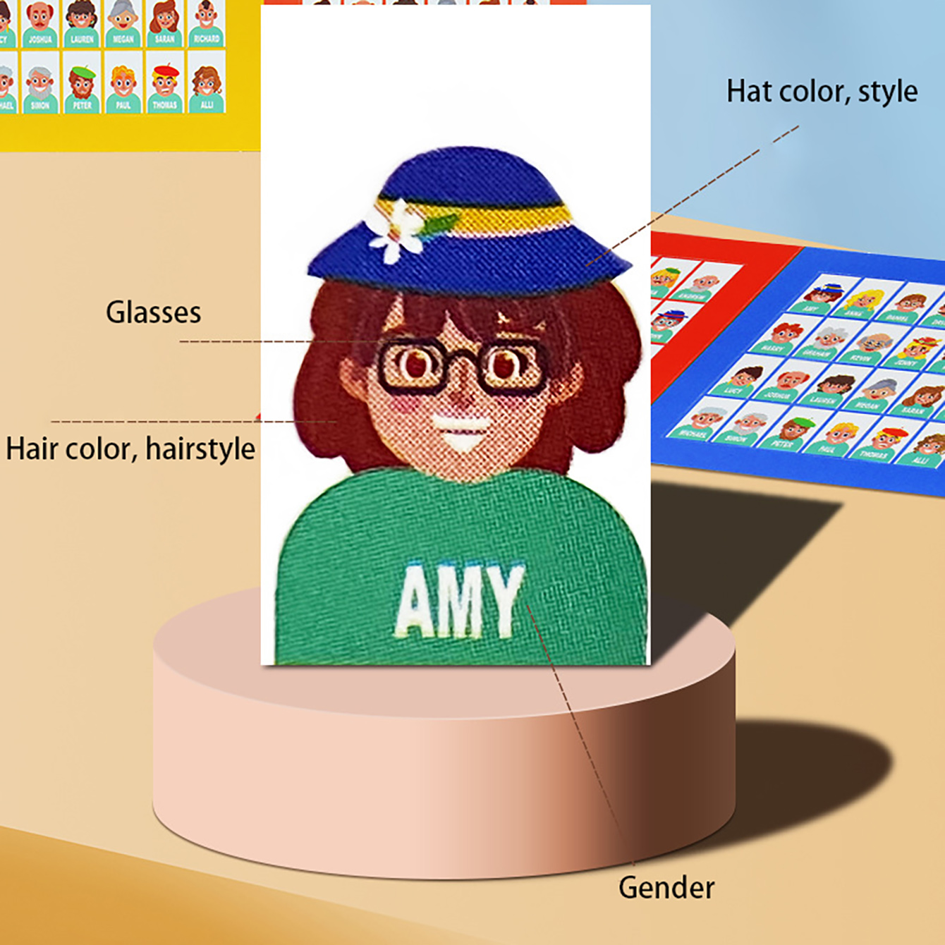 Familie raden bordspel Wie ben - Board Game Name recensie en prijs