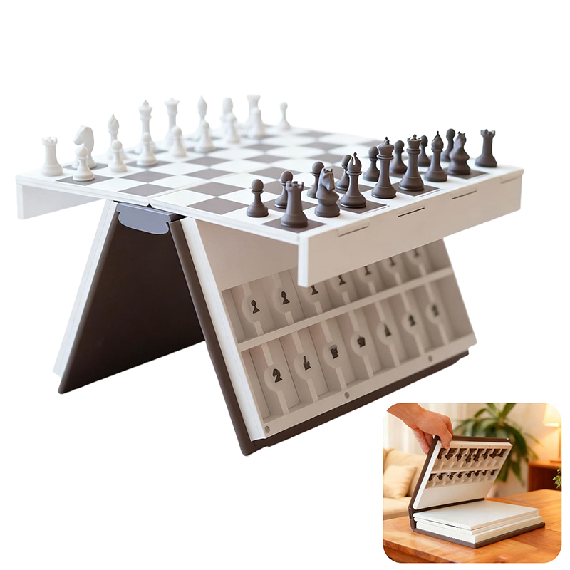 Schaakspel 3D-geprint boekvouw - Board Game Design recensie en prijs