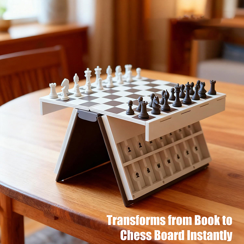 Schaakspel 3D-geprint boekvouw - Board Game Design recensie en prijs