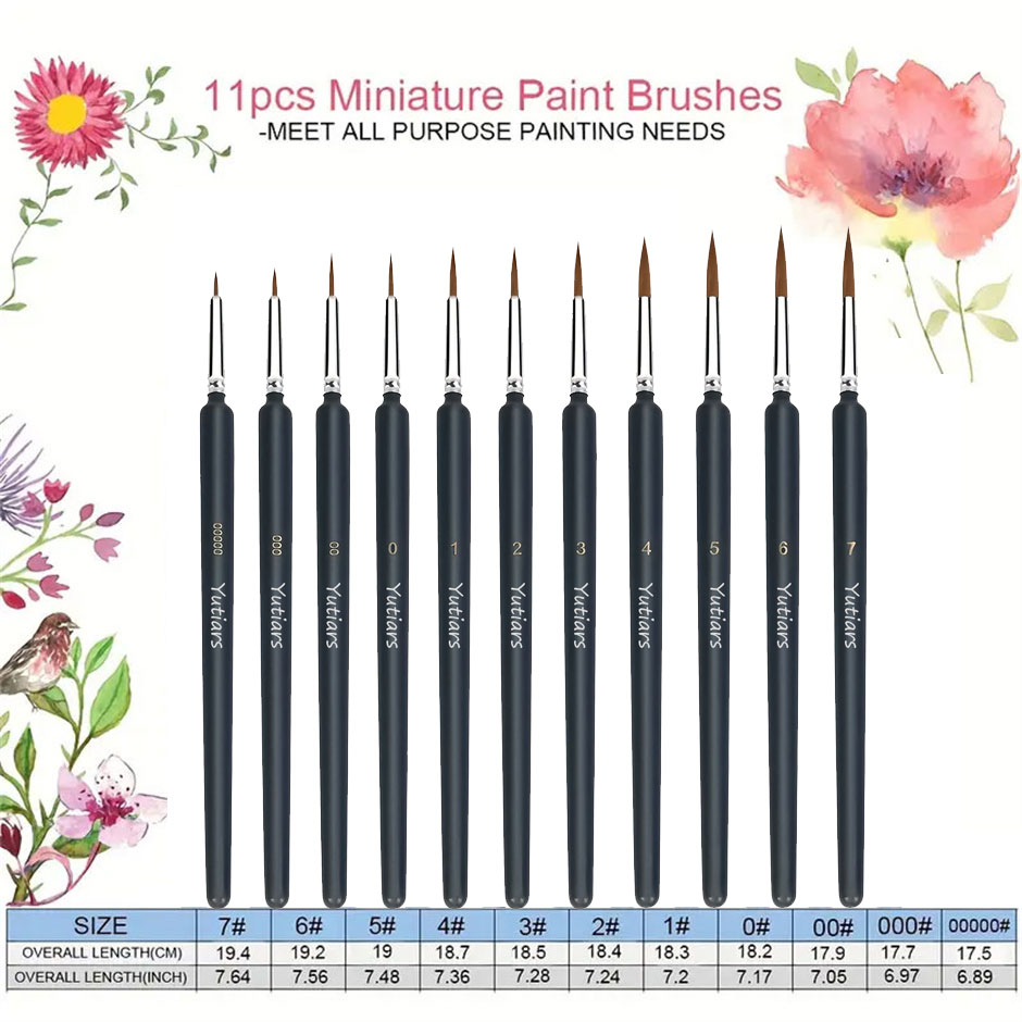 11/22 stuks miniatuur penselen - Miniature Painting Set recensie en prijs