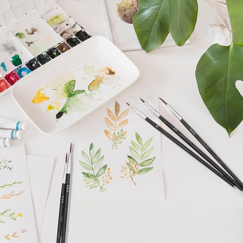30 stuks kleine detailverfbors - Miniature Painting Set recensie en prijs