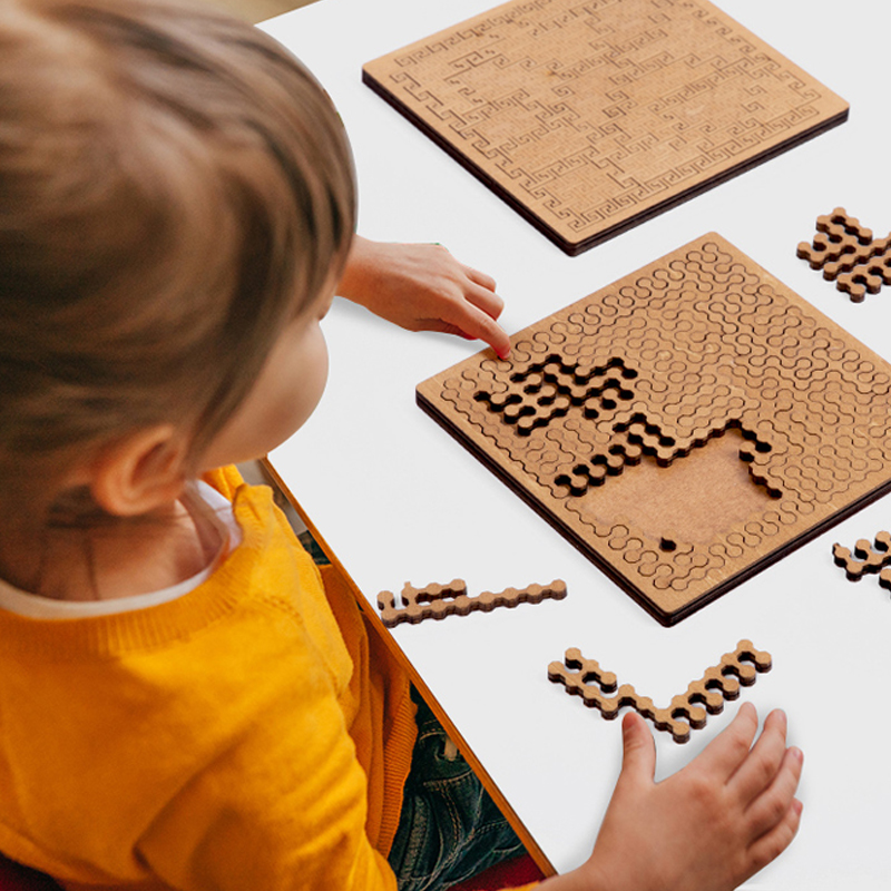 Onmogelijke houten puzzel IQ-p - Board Game Name recensie en prijs
