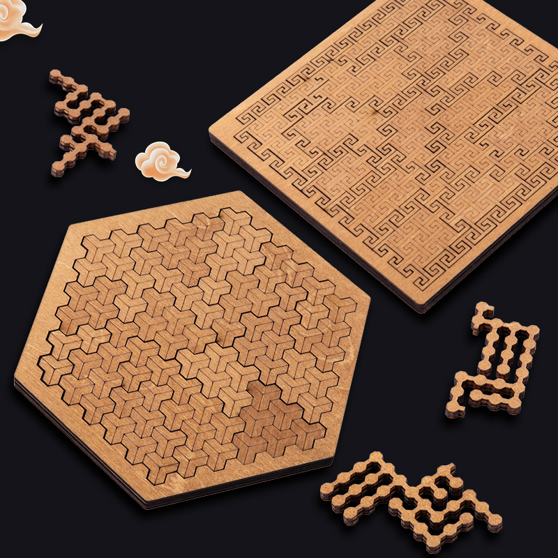 Onmogelijke houten puzzel IQ-p - Board Game Name recensie en prijs