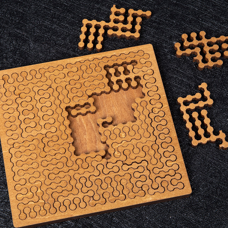 Onmogelijke houten puzzel IQ-p - Board Game Name recensie en prijs