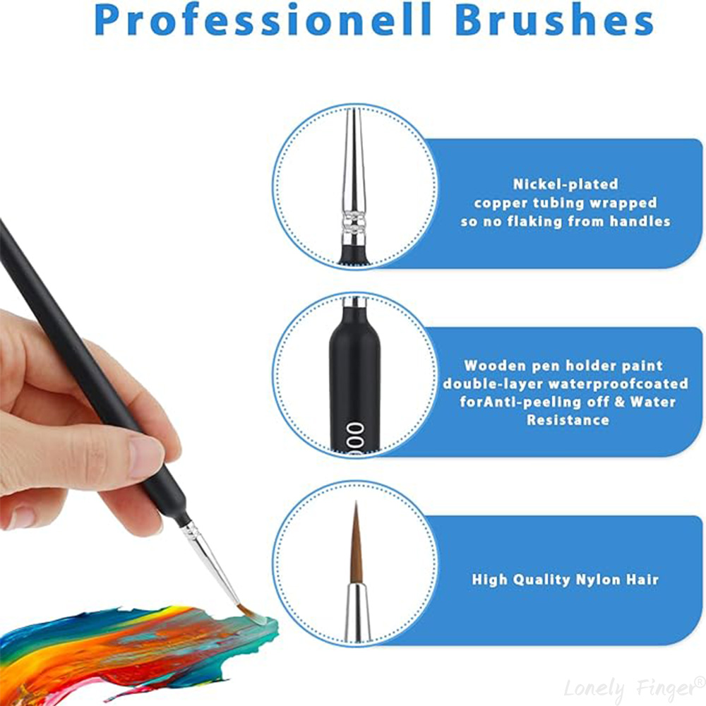 5/11-delige penselenset, kunst - Miniature Painting Set recensie en prijs