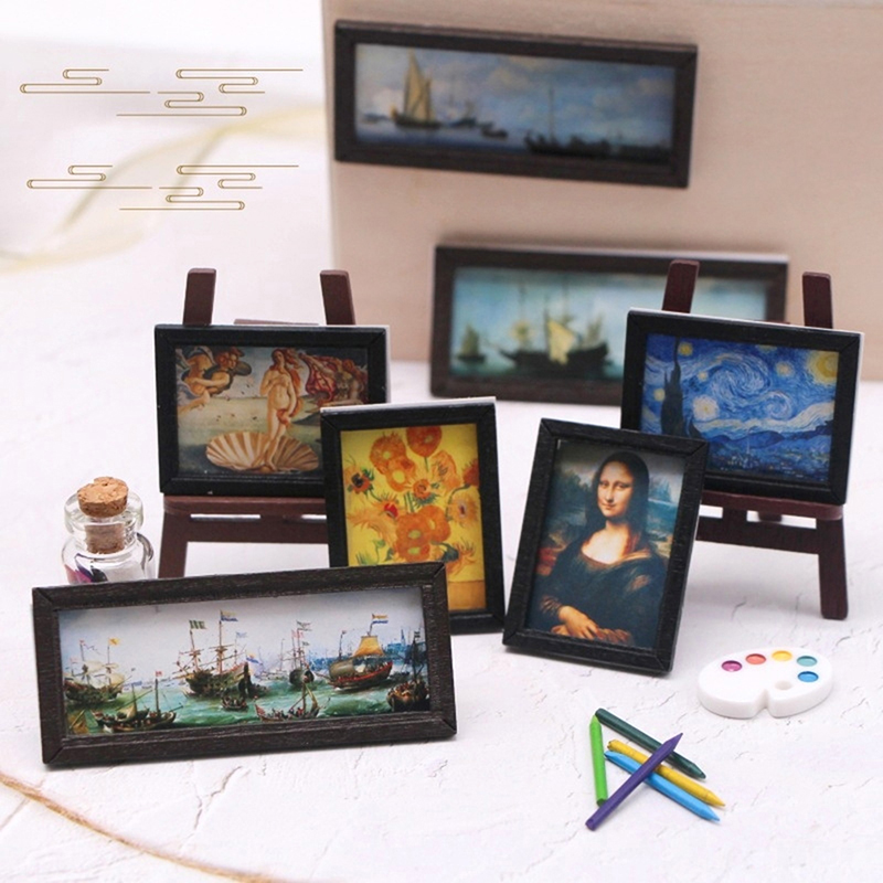 8 stks/set 1:12 Poppenhuis Min - Miniature Painting Set recensie en prijs