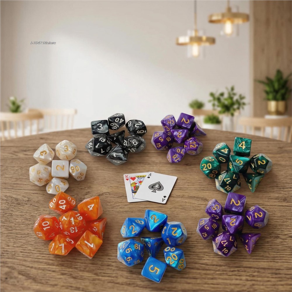 7-delige set dobbelstenen bord - Board Game Verdant recensie en prijs