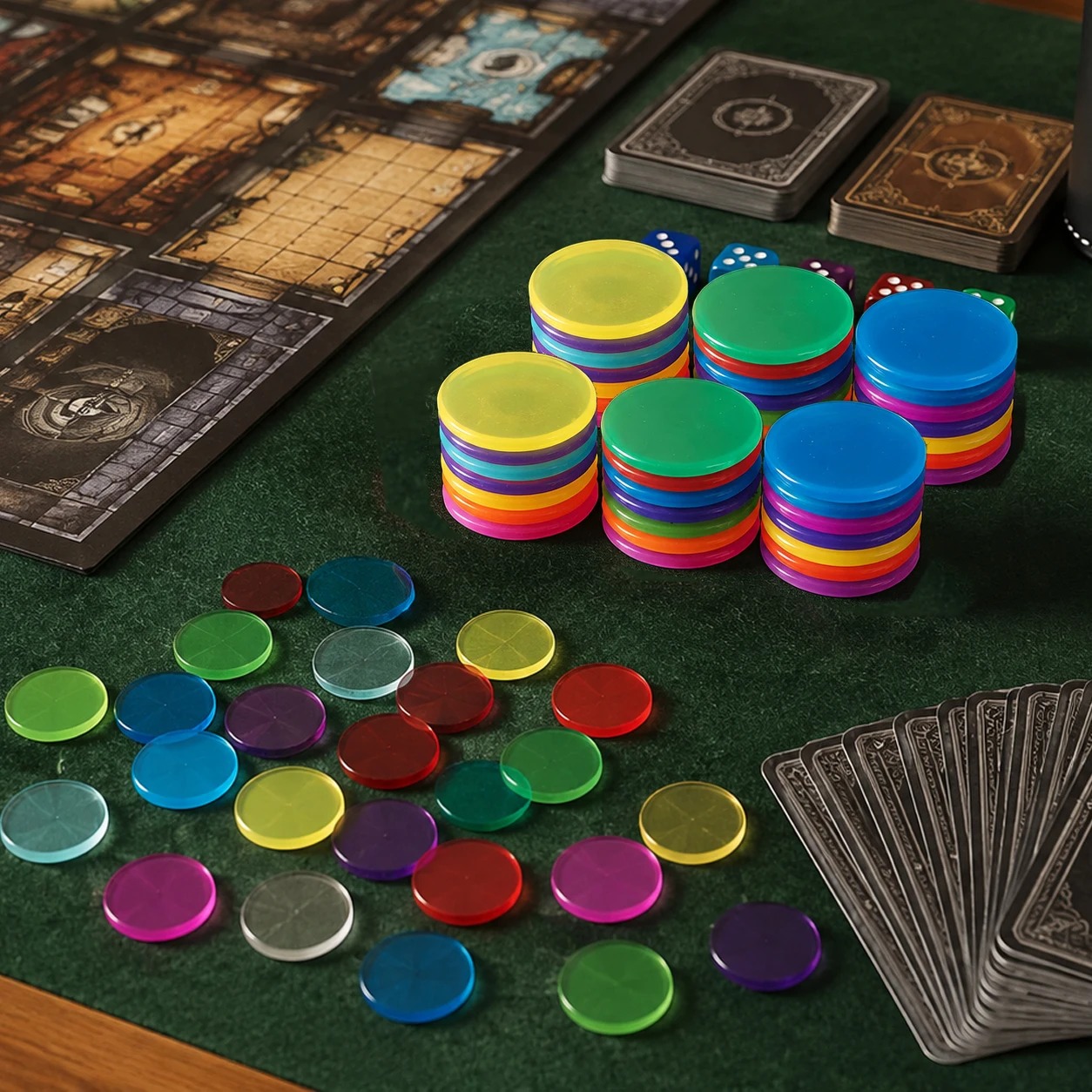 100/300 Stuks Plastic Chips DI - Board Game Verdant recensie en prijs