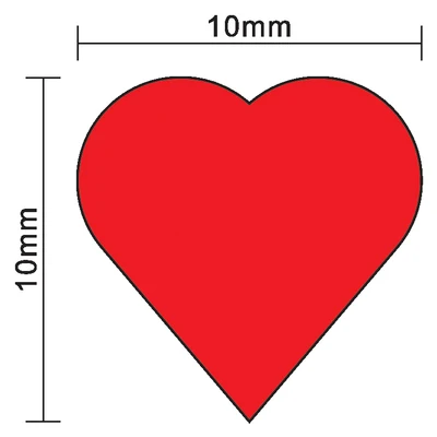 100 Stuks 10mm * 5mm Rood Hart - Board Game Verdant recensie en prijs